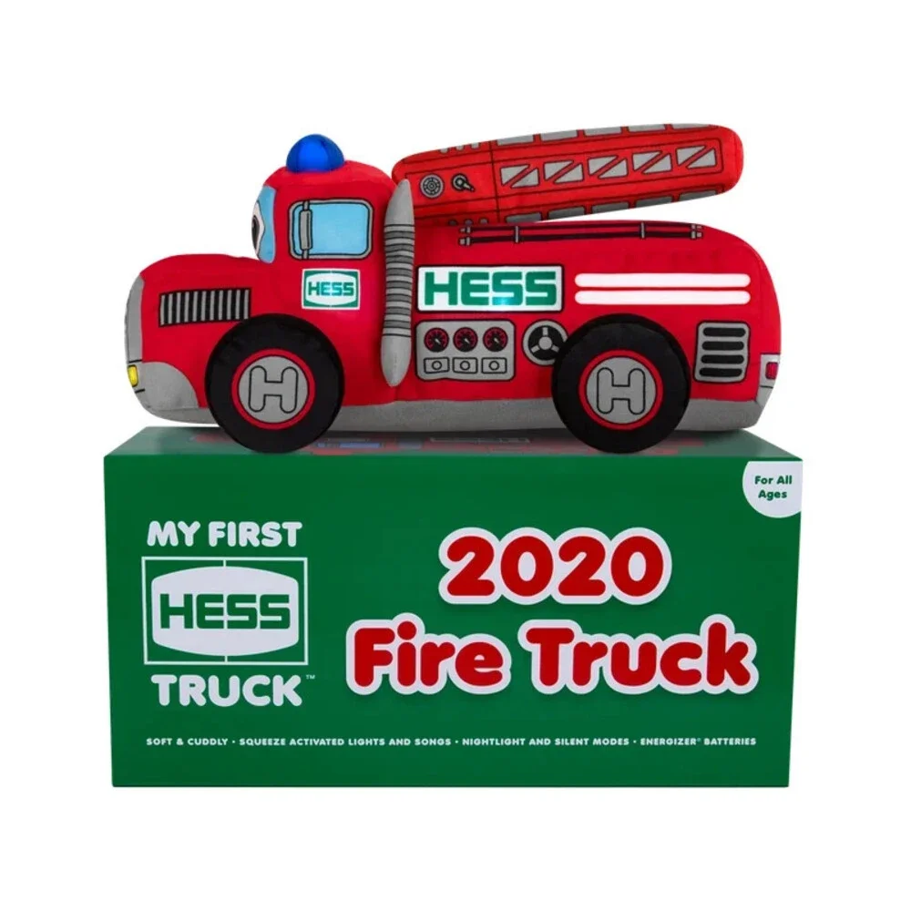 Hess Plush My First Hess Truck 2020 Green White Fire Engine Soft Toy